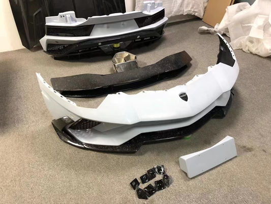 Para Lamborghini Aventador LP700 Kit de corpo de fibra de carbono LP740 estilo Spoilers de pára-choque dianteiro e traseiro