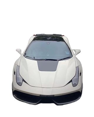 Peças para carroceria Ferrari 458 Kit de carroceria 458 Misha estilo avançado e traseiro parachoque lateral saia capuz spoiler corpo Kit