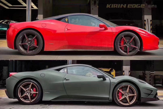 Peças para carroceria Ferrari 458 Kit de carroceria 458 Misha estilo avançado e traseiro parachoque lateral saia capuz spoiler corpo Kit