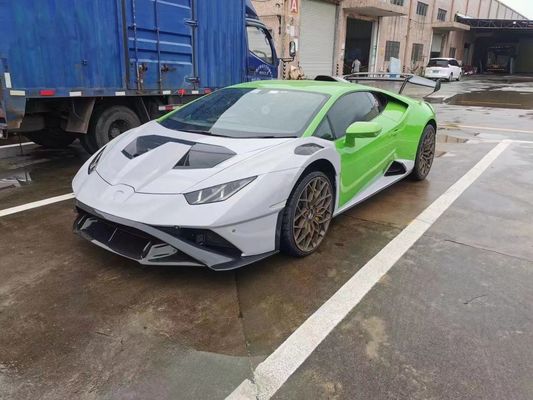 STP Kit de corpo de fibra de carbono para Lamborghini Huracan LP580 LP610 Fibra de carbono Frente e traseiro tampão spoiler Hood