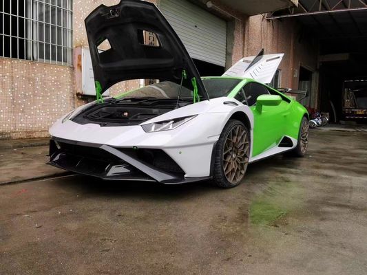 STP Kit de corpo de fibra de carbono para Lamborghini Huracan LP580 LP610 Fibra de carbono Frente e traseiro tampão spoiler Hood