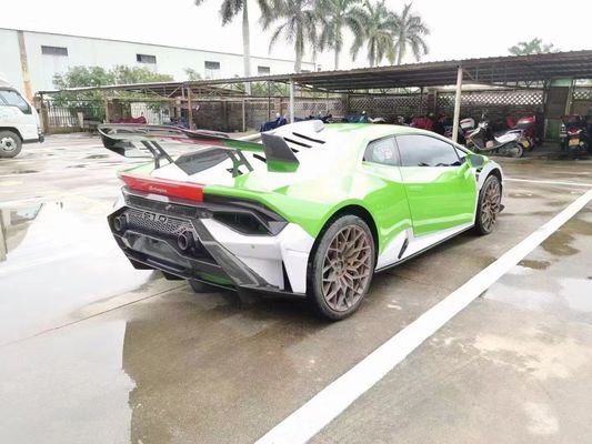 STP Kit de corpo de fibra de carbono para Lamborghini Huracan LP580 LP610 Fibra de carbono Frente e traseiro tampão spoiler Hood