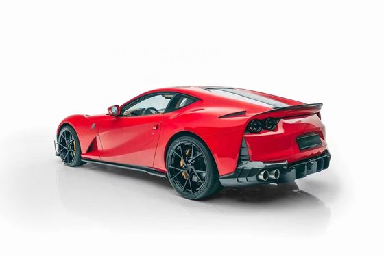 Para Ferrari 812 Kit de corpo de fibra de carbono 812 Upgraded MSY Style Fibra de carbono Kit de corpo de spoiler de difusor de lábio frontal