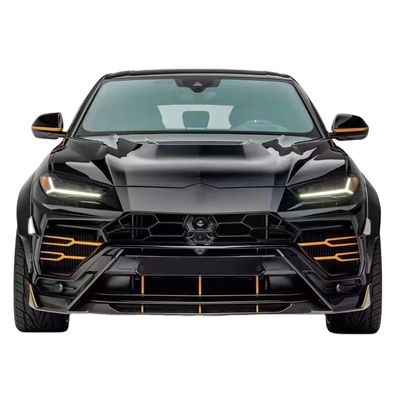Para Lamborghini Urus Fibra de Carbono Kit de Corpo Urus Upgraded VORS Estilo Fibra de Carbono Front Lip Diffuser Spoiler Hood com Corpo Largo