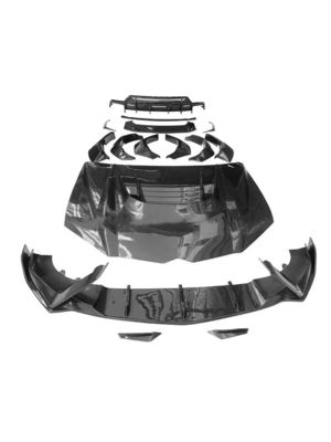Para Lamborghini Urus Fibra de Carbono Kit de Corpo Urus Upgraded VORS Estilo Fibra de Carbono Front Lip Diffuser Spoiler Hood com Corpo Largo