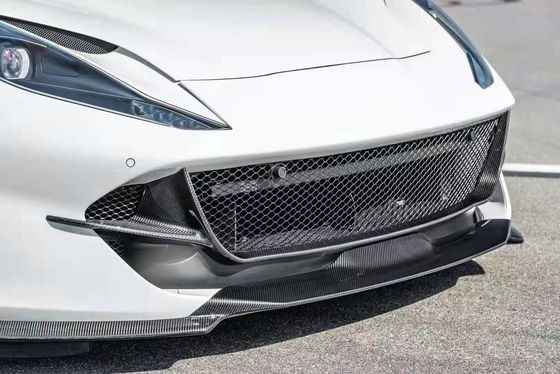 Fibra de Carbono Seca para Ferrari 812 Kit de Corpo de Fibra de Carbono 812 Estilo Nivic Atualizado Frente de Difusor de Lábios Spoiler Hood
