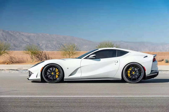 Fibra de Carbono Seca para Ferrari 812 Kit de Corpo de Fibra de Carbono 812 Estilo Nivic Atualizado Frente de Difusor de Lábios Spoiler Hood