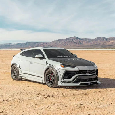 LB Style Kit de corpo largo para Lamborghini URUS Kit de corpo de fibra de carbono Urus Fibra de carbono Frente de lábio difusor Spoiler Kit de corpo largo