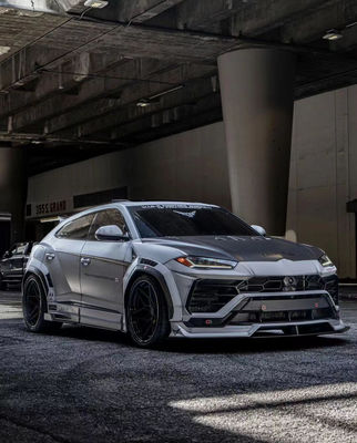 LB Style Kit de corpo largo para Lamborghini URUS Kit de corpo de fibra de carbono Urus Fibra de carbono Frente de lábio difusor Spoiler Kit de corpo largo