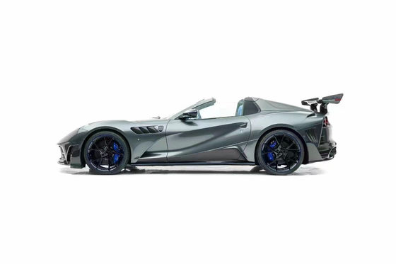 Para a Ferrari 812 Fibra de Carbono Kit do corpo 812 Modernização do estilo MSY Fibra de Carbono Frente e traseiro Bumpper Spoiler Wing