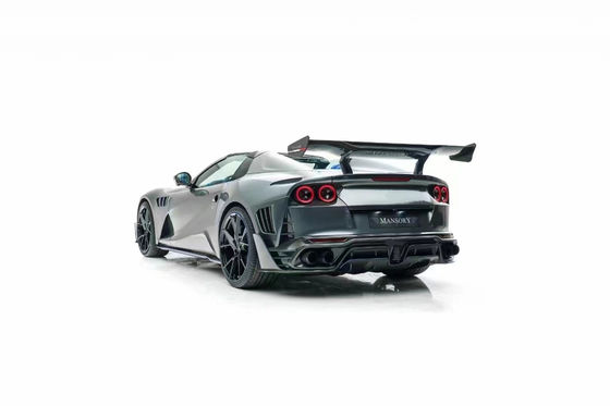 Para a Ferrari 812 Fibra de Carbono Kit do corpo 812 Modernização do estilo MSY Fibra de Carbono Frente e traseiro Bumpper Spoiler Wing
