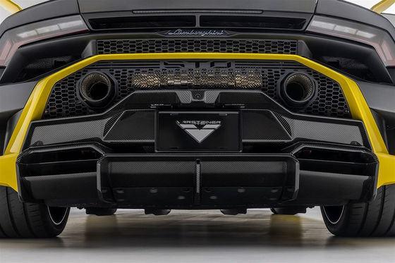 Para Lamborghini STO Kit de Corpo de Fibra de Carbono STO Upgraded Vors Style Front Lip Diffuser Side Skirt Hood Kit de Corpo de Fibra de Carbono