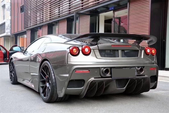 Para a Ferrari F430 Body Kit F430 Upgraded ASI Style Front and Rear Bumpers Spoiler F430 Carbon Fiber Body Kit