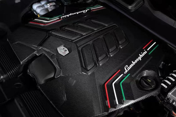 2019 Black Lamborghini Body Kit Motor de Fibra de Carbono Seco Escudo de Guarda Interior