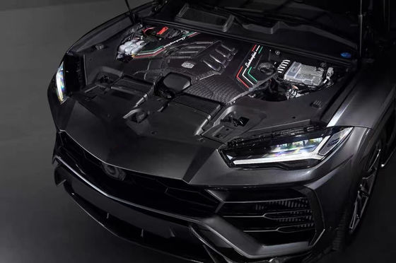 2019 Black Lamborghini Body Kit Motor de Fibra de Carbono Seco Escudo de Guarda Interior