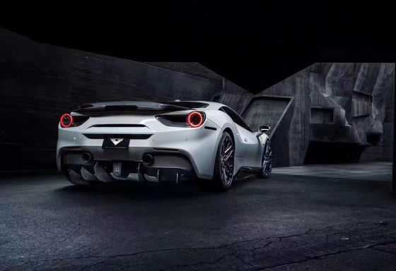 Para a Ferrari 488 Kit de corpo de fibra de carbono 488 Upgraded Vors Style Kit de corpo de fibra de carbono frontal