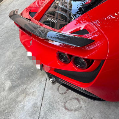 Para a Ferrari F8 Spoiler de Fibra de Carbono F8 Upgraded Novi Style Spoiler de Cauda de Fibra de Carbono