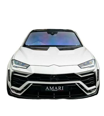 1016 Style Lamborghini Body Kit Urus Fibra de Carbono Difusor de Lábios Frontais Spoiler Hood Branco