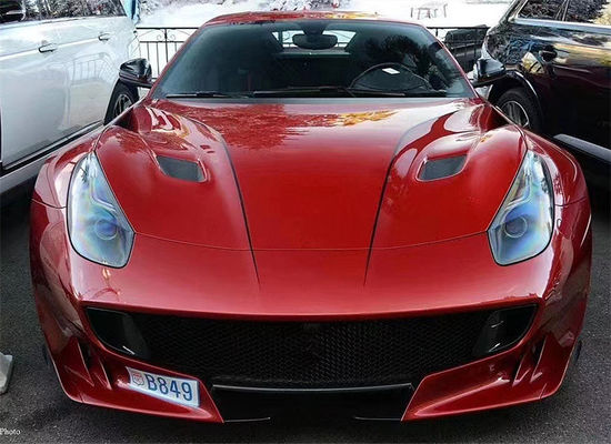 Para a Ferrari F12 Fibra de Carbono Hood F12 atualizado TDF estilo Fibra de Carbono Hood Body Kit