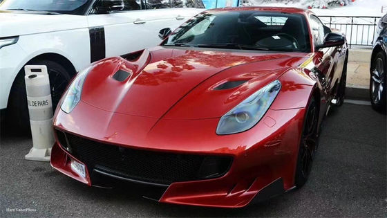 Para a Ferrari F12 Fibra de Carbono Hood F12 atualizado TDF estilo Fibra de Carbono Hood Body Kit