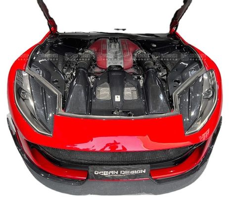 Peças para automóveis para Ferrari 812 Interior de fibra de carbono 812 Proteção de escotilha do motor de fibra de carbono