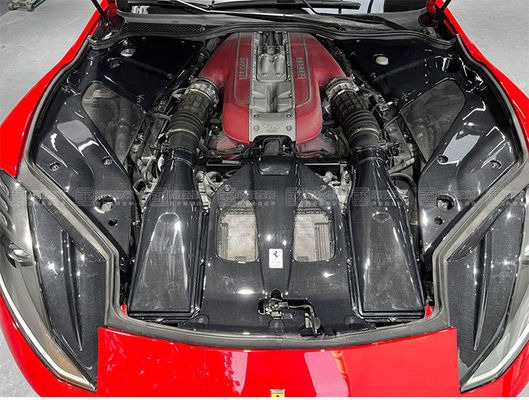 Peças para automóveis para Ferrari 812 Interior de fibra de carbono 812 Proteção de escotilha do motor de fibra de carbono