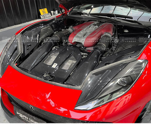 Peças para automóveis para Ferrari 812 Interior de fibra de carbono 812 Proteção de escotilha do motor de fibra de carbono