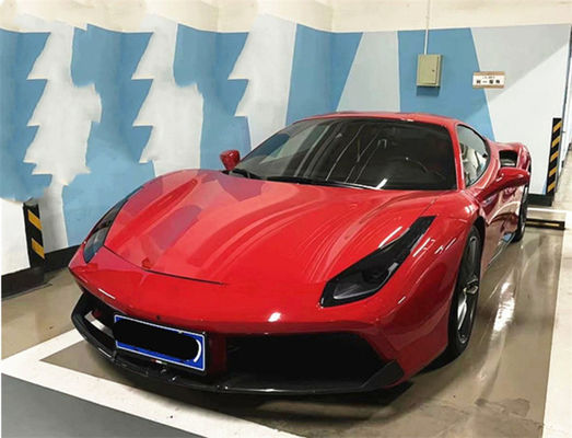 Para a Ferrari 488 Kit de corpo de fibra de carbono 488 Upgraded Capristo estilo de fibra de carbono frontal lábio difusor spoiler