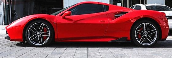 Para a Ferrari 488 Kit de corpo de fibra de carbono 488 Upgraded Capristo estilo de fibra de carbono frontal lábio difusor spoiler