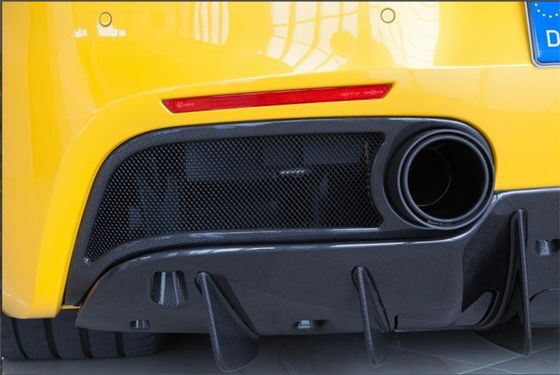 Para a Ferrari 488 Kit de corpo de fibra de carbono 488 Upgraded Capristo estilo de fibra de carbono frontal lábio difusor spoiler