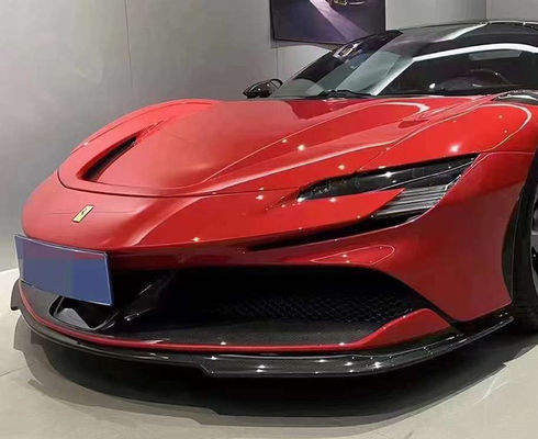 Para a Ferrari SF90 Kit de Corpo de Fibra de Carbono Seco SF90 RH Estilo de Fibra de Carbono Fronteiro, Difusor de Lábios, Spoiler Lateral, Corpo de saia