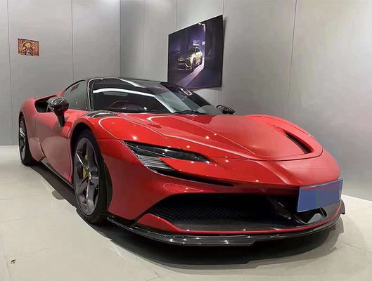 Para a Ferrari SF90 Kit de Corpo de Fibra de Carbono Seco SF90 RH Estilo de Fibra de Carbono Fronteiro, Difusor de Lábios, Spoiler Lateral, Corpo de saia
