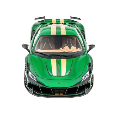 Para a Ferrari F8 Fibra de Carbono Kit F8 Upgrades estilo MSY Frente e traseiro Bumper Spoiler Hood Kit do corpo