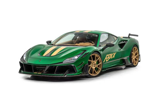 Para a Ferrari F8 Fibra de Carbono Kit F8 Upgrades estilo MSY Frente e traseiro Bumper Spoiler Hood Kit do corpo