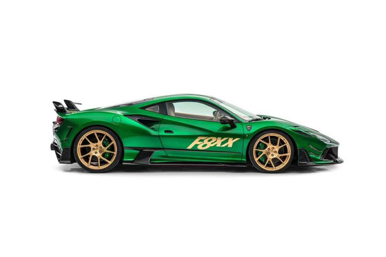 Para a Ferrari F8 Fibra de Carbono Kit F8 Upgrades estilo MSY Frente e traseiro Bumper Spoiler Hood Kit do corpo