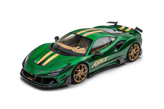 Para a Ferrari F8 Fibra de Carbono Kit F8 Upgrades estilo MSY Frente e traseiro Bumper Spoiler Hood Kit do corpo