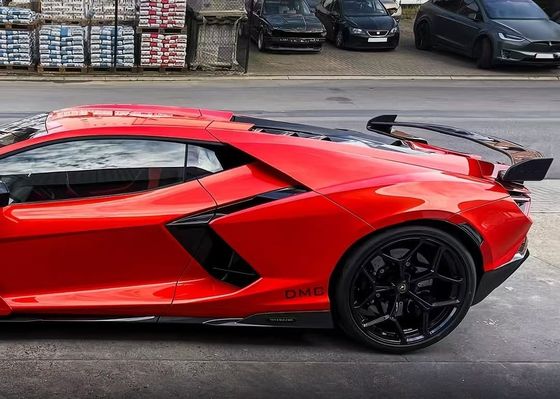 Revuelto Lamborghini Body Kit DMC Estilo Ala de Spoiler de Fibra de Carbono Vermelha