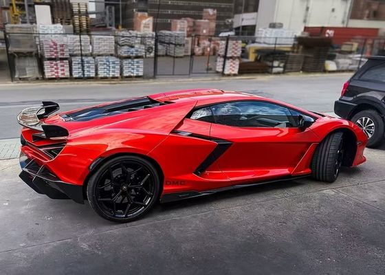 Revuelto Lamborghini Body Kit DMC Estilo Ala de Spoiler de Fibra de Carbono Vermelha