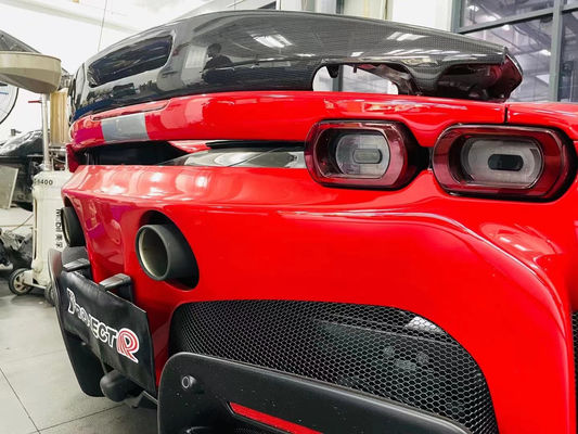 Spoiler de fibra de carbono Spoiler de fibra de carbono para Ferrari SF90 SF90 Upgraded OEM Style Spoiler Tail