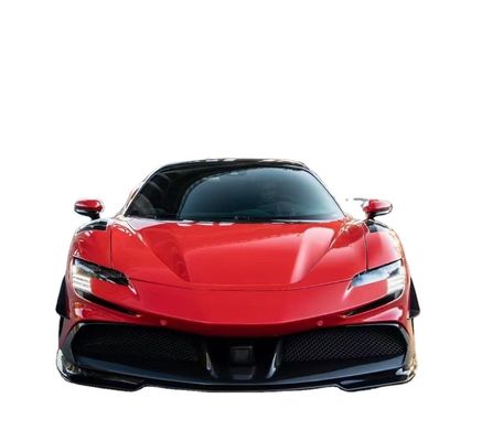Para Ferrari SF90 Kit de corpo de fibra de carbono SF90 Upgrade RYFT estilo Jump Down Front Lip Diffuser Spoiler Body Kit