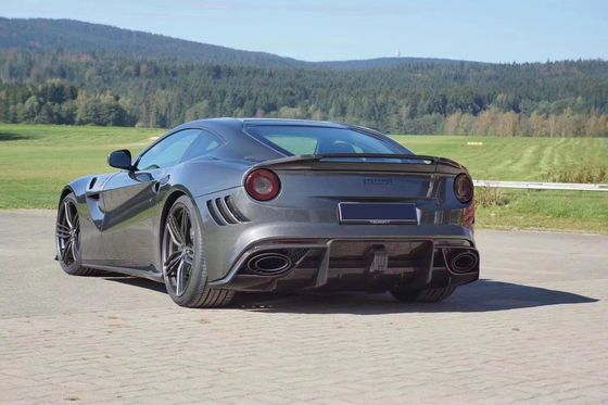 Para a Ferrari F12 Kit de carroceria de fibra de carbono seca F12 estilo MSY avançado e traseiro tampão spoiler Hood