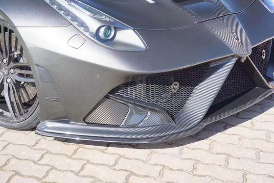 Para a Ferrari F12 Kit de carroceria de fibra de carbono seca F12 estilo MSY avançado e traseiro tampão spoiler Hood