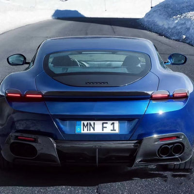 Para a Ferrari Roma Kit de Corpo de Fibra de Carbono Roma Upgrades Novit Style Fibra de Carbono Fronteiro Difusor de Lábio Spoiler Lado Saiba Kit de Corpo