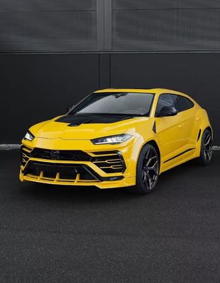 Yellow Lamborghini Urus Body Kit Fibra de Carbono Lobo Fronteiro Luxury Car Diffuser Widebody Kit