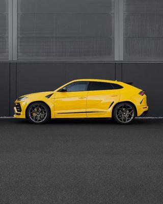 Yellow Lamborghini Urus Body Kit Fibra de Carbono Lobo Fronteiro Luxury Car Diffuser Widebody Kit