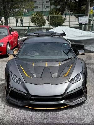 Huracan LP580 610 Fibra de Carbono Kit de Corpo EVO Substitua Arco da Roda do Bumper Fronteiro
