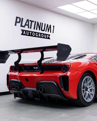 Ferrari 488 Body Kit 488 EVO Estilo Front Bumper Chin Lip Spoiler