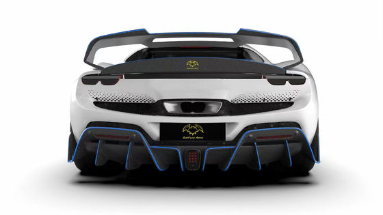296GTB Ferrari Kit Carro Corpo 2021 Fibra de Carbono Seca Front Lip Car Front Bumper Diffuser