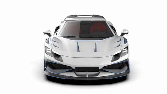 296GTB Ferrari Kit Carro Corpo 2021 Fibra de Carbono Seca Front Lip Car Front Bumper Diffuser