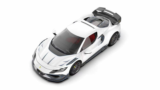 296GTB Ferrari Kit Carro Corpo 2021 Fibra de Carbono Seca Front Lip Car Front Bumper Diffuser